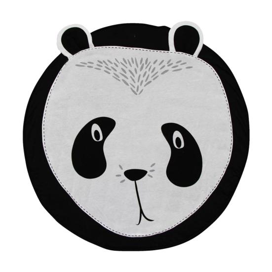 Bebek Oyun Matı Yumuşak Malzeme Bebek Emekleme Pedi Dairesel Tasarım Hayvan Desenli Bebek Aktivite Matı Bebek Emekleme Pedi