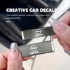 Car Body Metal Decals Aluminum Alloy Auto Free Paste Stickers For Astra G H J K F Corsa D Zafira B Insignia Mokka Regal