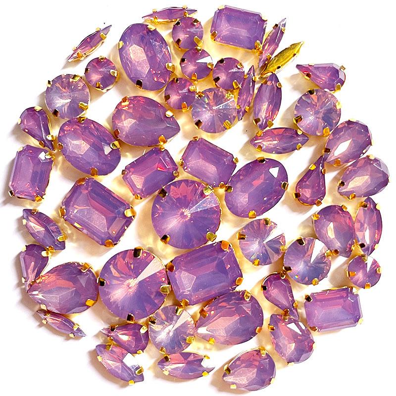 Tree Lipoprotein Mocha Hand Sewing Drill Mixed Shaped Claw Drill with Holes DIY Clothing Accessories Jewelry Accessories Rhinestone Sew On Beads