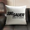 S-Sig Sauer Cushion Cover Summer Breathable Linen Organic Fabric Double-Sided Printing Sofa Pillow Case Home Decor