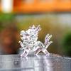 Table Ornaments Crystals Dragon Figurine Glass Dragon Statue Cute Dragon Miniature  Home Decor
