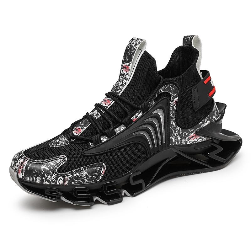 New men's casual shoes, professional running sports, shock-absorbing, teenagers and students, knife-edge sneakers for men