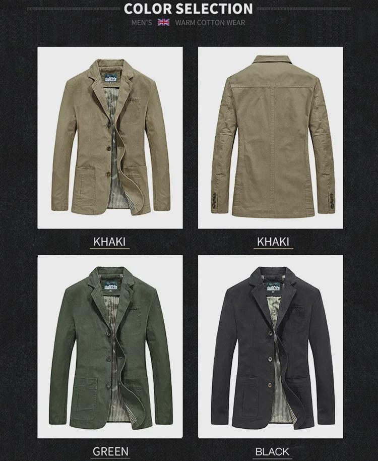 Cross-Border Special Edition Men's Cotton Casual Suit Jacket, Large Size (Spring/Autumn) 817
