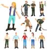 Worker Farmer Action Figure PVC Model Simulation Figurine Mold Decor Toys Gift