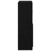 Vidaxl 2 Cabinet Kitchen Furniture Set Black Wood-Based Material