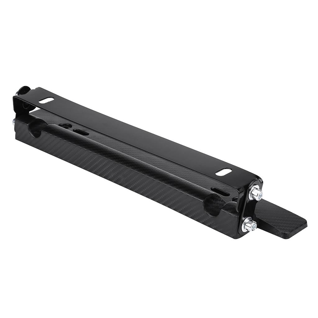 Car License Plate Holder Carbon Frame Mount with 180 Degrees Angle Adjustment for Most Cars Front or Rear Installation