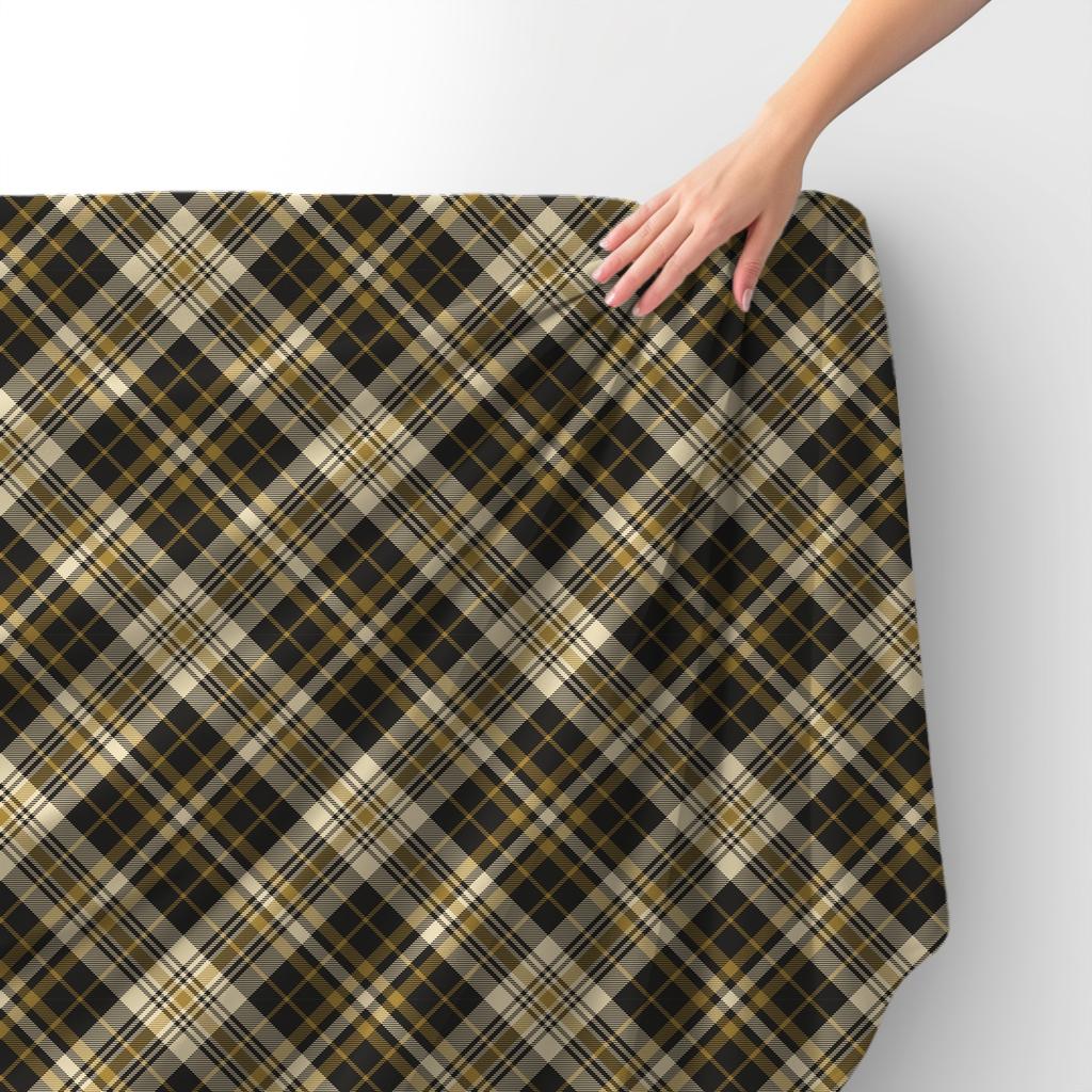 Royal Samt Stoff Polyester Zum Nähen - Motiv Kariert 50