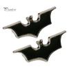 Black Metal Collar Pin 1 Pair Bat Shape Lapel Pins, Men Suit Shirt Versatile Cool Gothic Brooch, Matte Edging Business Pins for Tie Decoration