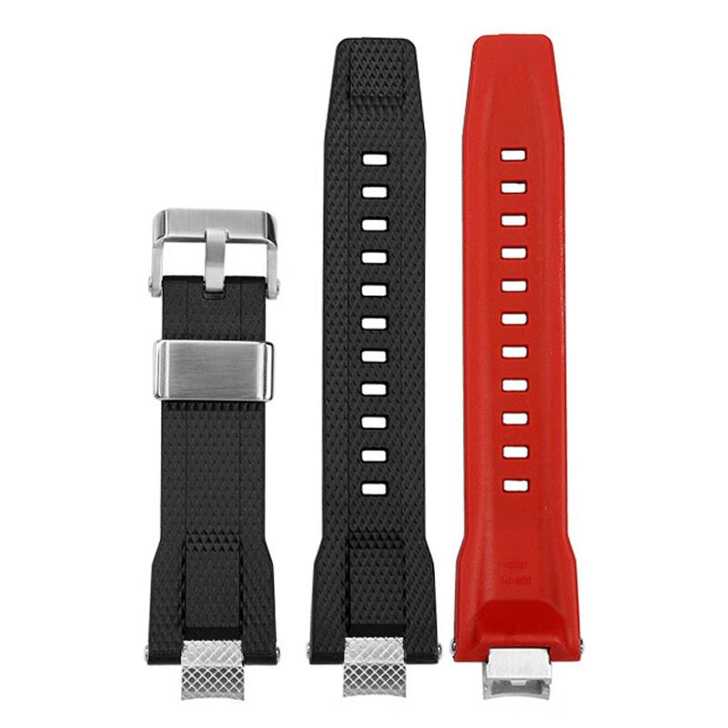 Quick Release Silicone Strap for Casio G-SHOCK MTG-B3000 | Resin Rubber Band with Stainless Steel Adapters|Replacement Bracelet