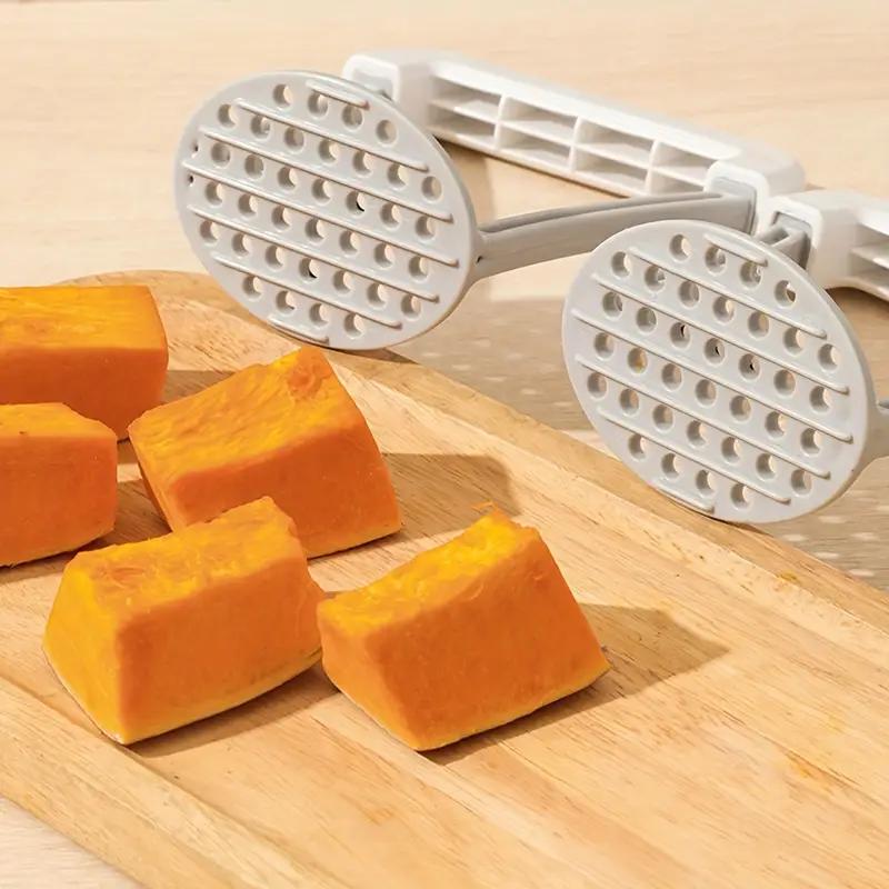 Potato puree mater with horizontal handle, food mater kitchen tool, suitable for purple sweet potatoes, avocados, beans, yams an