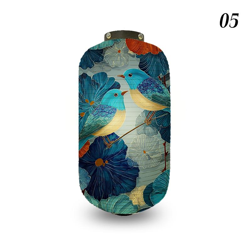 Japanese Style Cloth Lantern Retro Flower And Bird Art Pattern Lanterns Izakaya Sushi Shop Restaurant Holiday Party Decoration