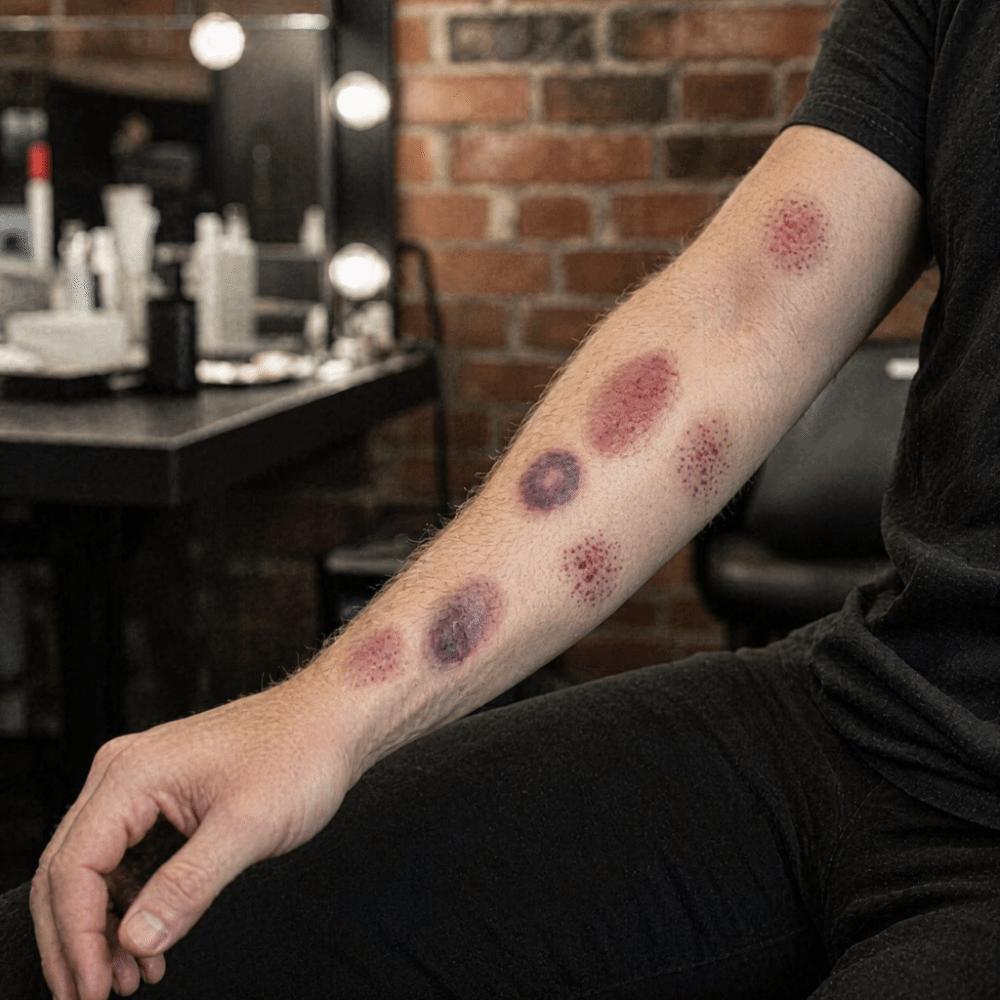 Sweatproof Bruise Scab Scar Tattoo Sticker Waterproof Zombie Cosplay Props Festival Carnival