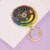 Premium Quality Exquisite Color Wheel Keychain Pendant – Sparkly 3D Charm for Bags & Car Keys, Cute Versatile Girly Accessory, Thoughtful Creative