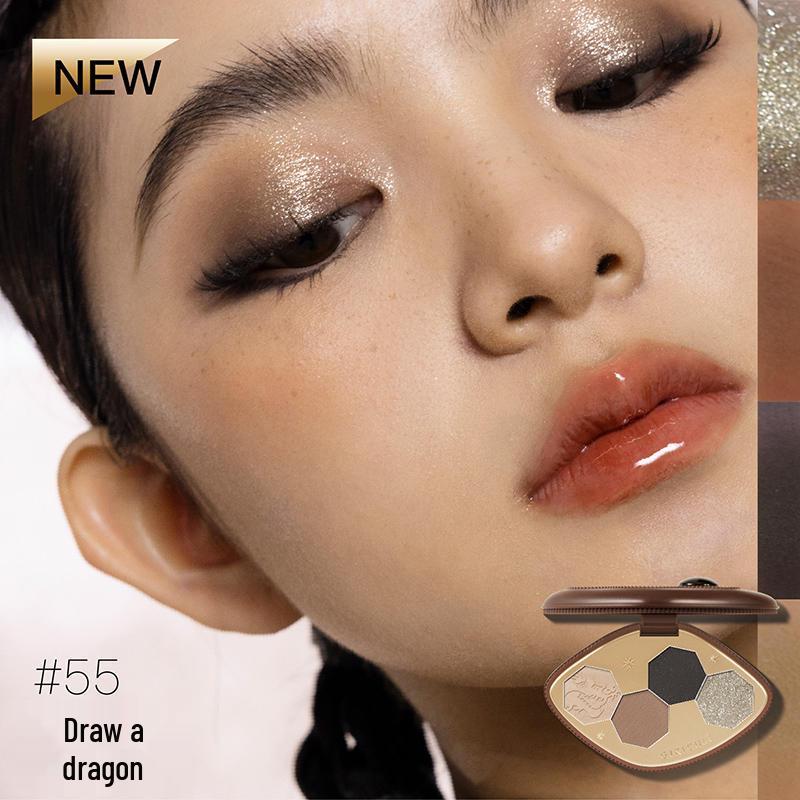 Girlcult Gouqi Eyeshadow Palette - Four-Color Matte, Chameleon, and Pearlescent Shades, Inspired by the Materia Medica.