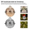 20Pcs Metal Christmas Jingle Bells Hollow Pendant DIY Craft Bells for Festival Decor Party Supplies Christmas Tree Ornament