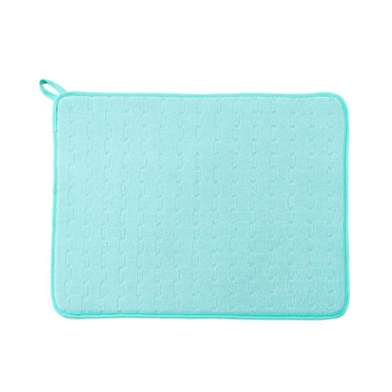 

Коврик для сушки посуды из микрофибры, впитывающий коврик, большой размер, коврик для кухонной стойки, коврик для сушки посуды, посуда, столешница S зелёный