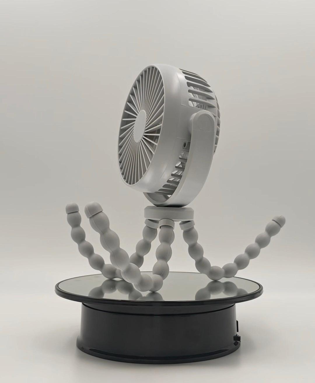 Octopus Portable Mini Fan with Ice Pack - Handheld, Hanging, and Stroller Compatible for Outdoor Use 5200mAh