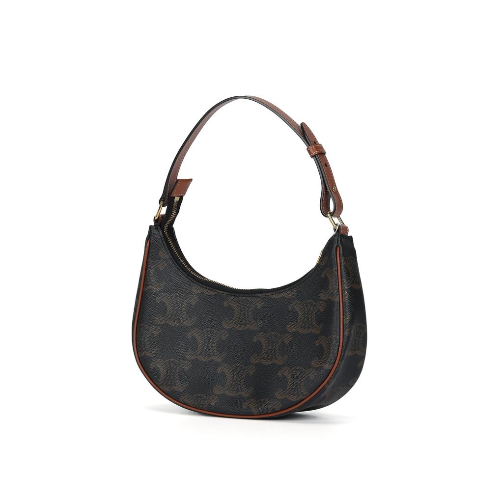 Celine Ava Classic Monogram Shoulder Bag Women Shoulder Bag Brown 193952EIC-04LU