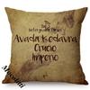Vintage Classic Quotes Letter Art Print Sofa Throw Pillow Case Cotton Linen Home Decorative Square Chair Cushion Cover Cojines