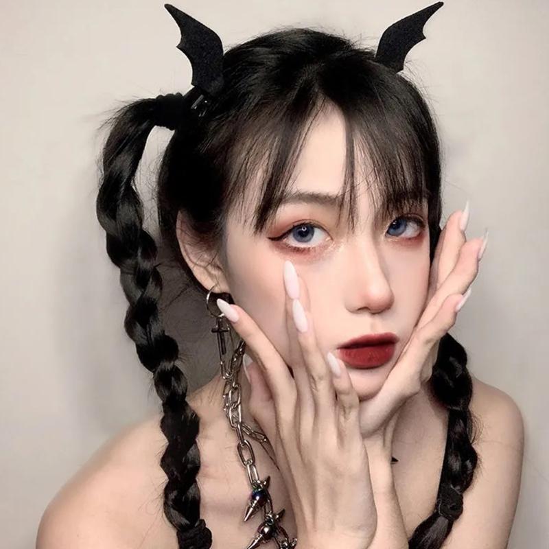 Cosplay Bat Headband Cartoon Bat Wing Hair Clips for Halloween Party Wear Hair Band Birthday Headpiece Party Supplies