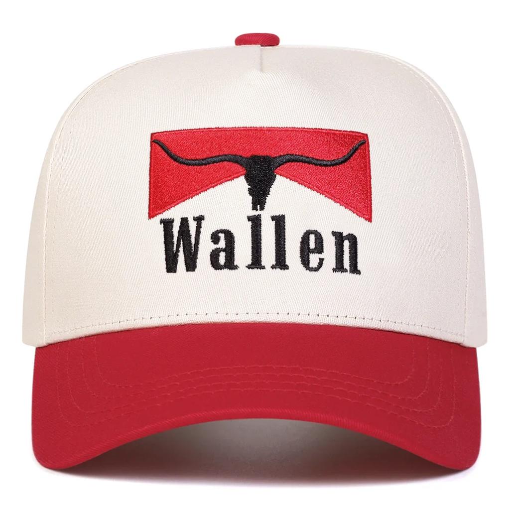 Unisex WALLEN Letter Embroidery Baseball Caps Spring and Autumn Outdoor Adjustable Casual Hats Sunscreen Hat Sports Cap