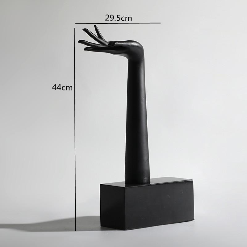 Light Luxury Black Metal Sports Figures Wrought Iron Sculpture Dance Pose Yoga Figure Living Room Decoration Home Decoration