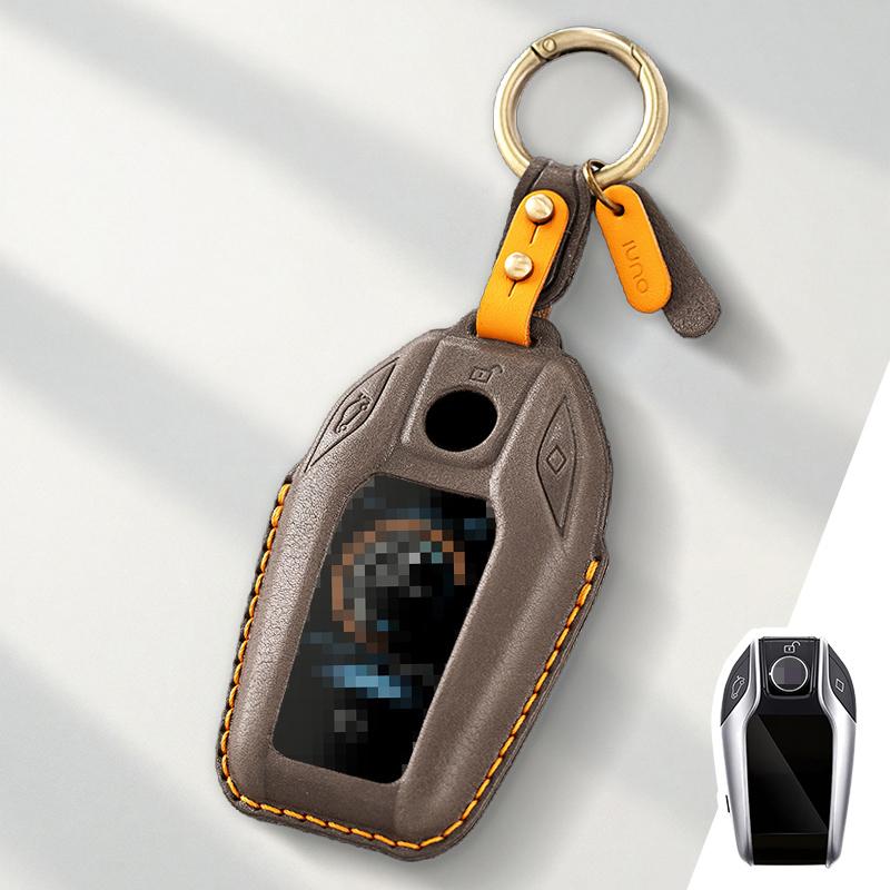 

Genuine Leather Protector for BMW Series X3 X 5 X7 7 Series 730 740 535L E6 Key Case Cover Fob