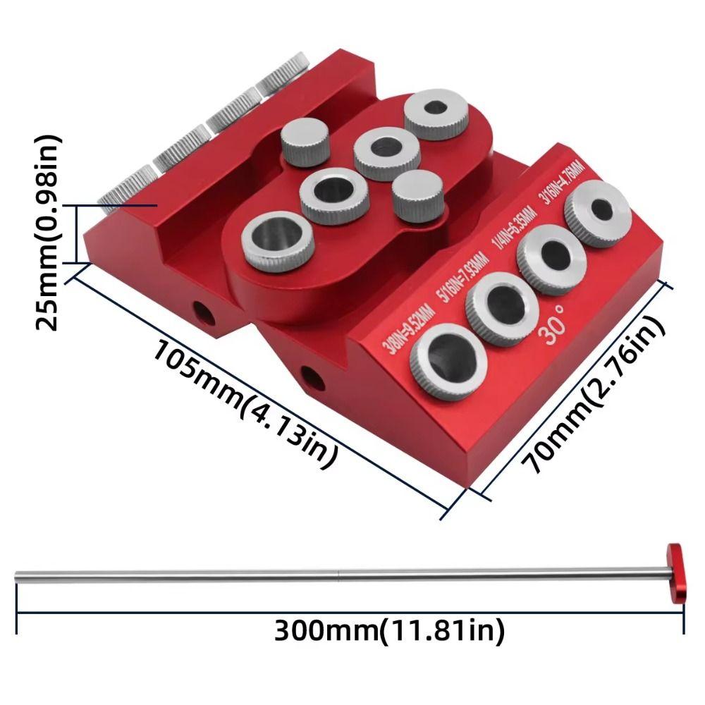 30/45/90 Degree Drill Hole Guide Jig Aluminum Zinc Zinc Alloy Woodworking Hole Drill  Wood Post