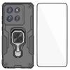 For Motorola Edge 60 Stylus 5G Phone Case WANLONFENG PC TPU Back Cover Kickstand with Tempered Glass