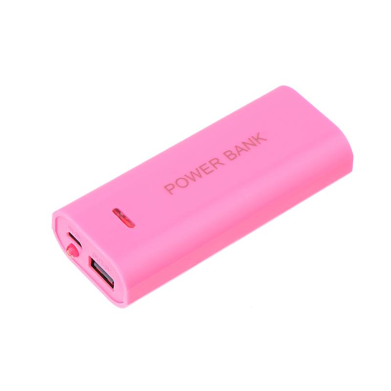 Portable Power Bank Case Diy 2Cell 18650 Battery Box For Smart Phone Charge 5V 1A For 18650 Battery With Indicator Light