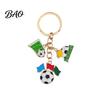 Long-lasting Keychain Football Peripheral Keychain, Jersey with Metal Sports Enamel Color, Lightweight Portable Fan Accessory Trophy