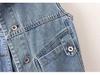 Damen Slim Denim Weste, Vielseitige Ärmellose Jacke mit Revers für Frühling/Herbst 2025