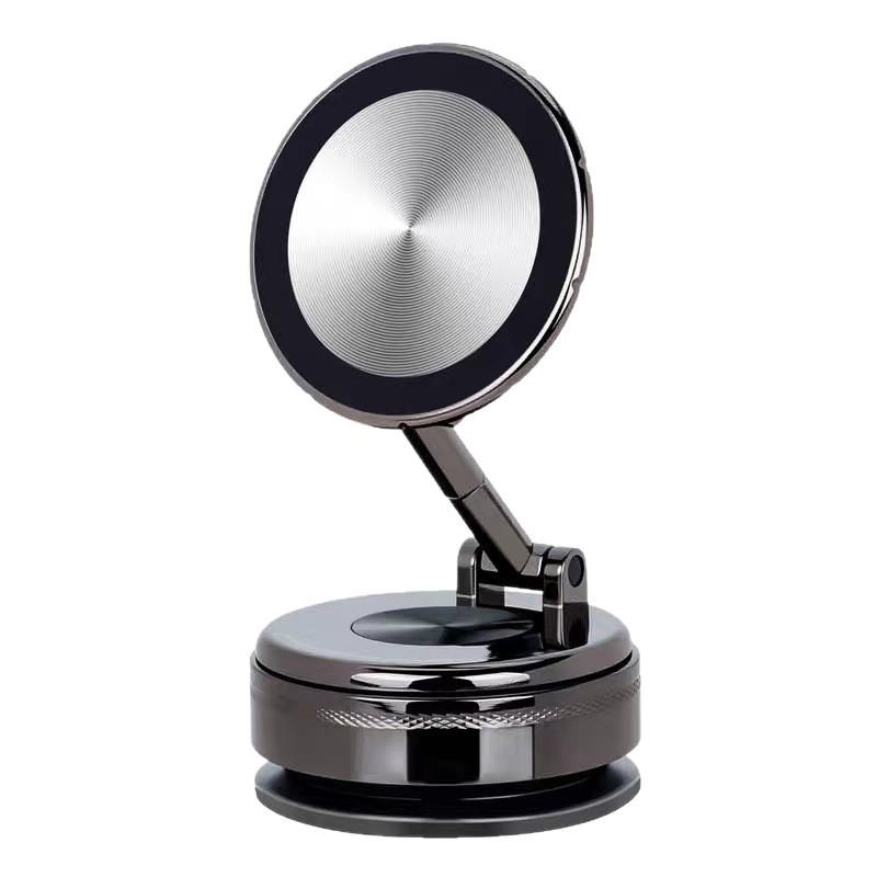Metal Car Mobile Phone Holder Vacuum Adsorption Magnetic Suction Special Suction Cup for Car Navigation Shockproof Support