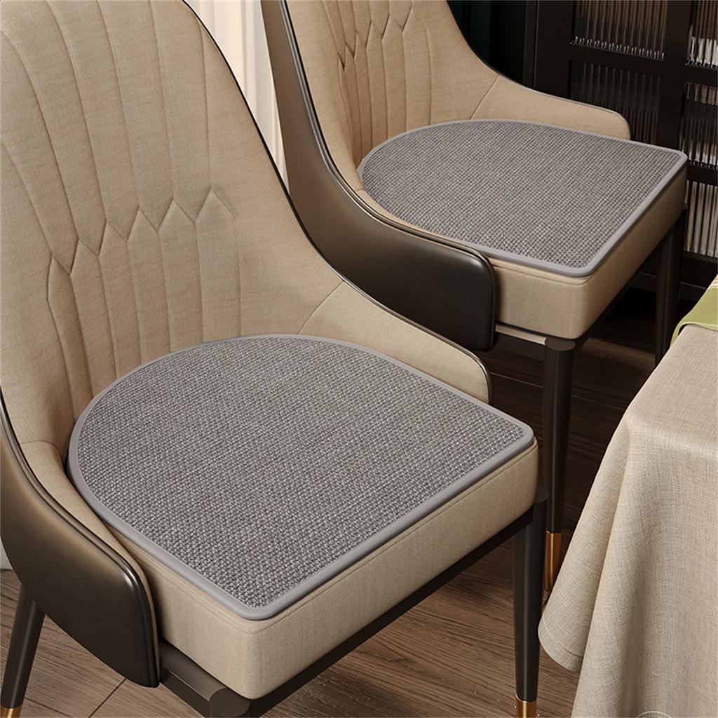 Chair Cushion Slip Proof Seat Cushion Semicircular Cooling Fabric Chair Cushions for Kitchen Dining or Office Use