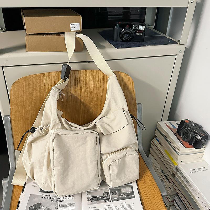 

Нейлоновая тканевая сумка через плечо, сумка-тоут, женская новая сумка большой вместимости для поездок на работу, сумка-мессенджер для отдыха и путешествий