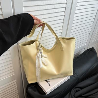 Large-capacity Commuter Underarm Bag 2025 Spring New Korean Version Fashion Tote Bag Simple Casual Temperament Bag