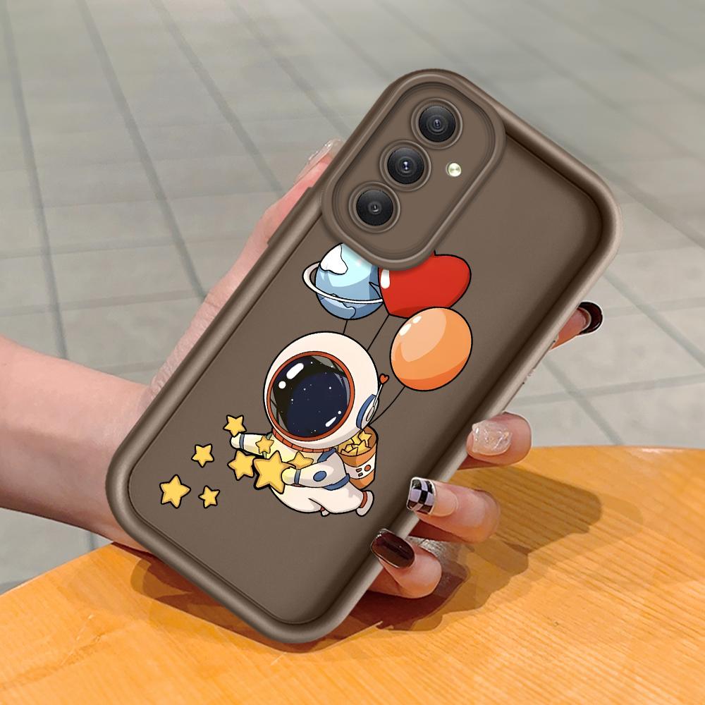 Soft Silicone Square Ladders Cartoon Pattern Full Cover Camera Protection Shockproof Case for Huawei Honor Xiaomi Redmi Samsung