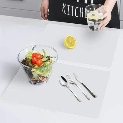 Transparent Dinner Table Placemat Heat Resistant Easy To Clean Scratch-resistant Reusable Protective Placemats