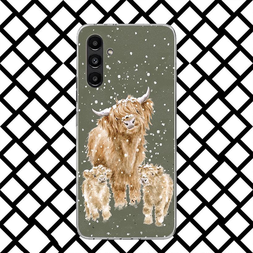 Süße Hochlandrind Handyhülle für Samsung Galaxy A17 A37 A57 A16 A26 A36 A56 A15 A25 A35 A55 A14 A24 A34 A54 A13 A23 A33 A53 Gala