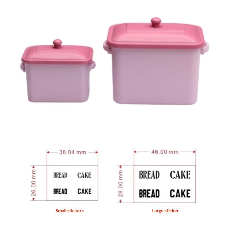 

Dollhouse Mini Cake Bread Storage Box Model Dollhouse Simulation Kitchen Decor Accessories Micro Scene Photo Props рожевий