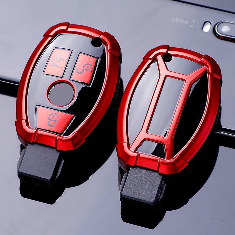 Mercedes Key Cover for E-Class, C-Class, C200L, CLA, GLA200, GLC260L, and GLS Models