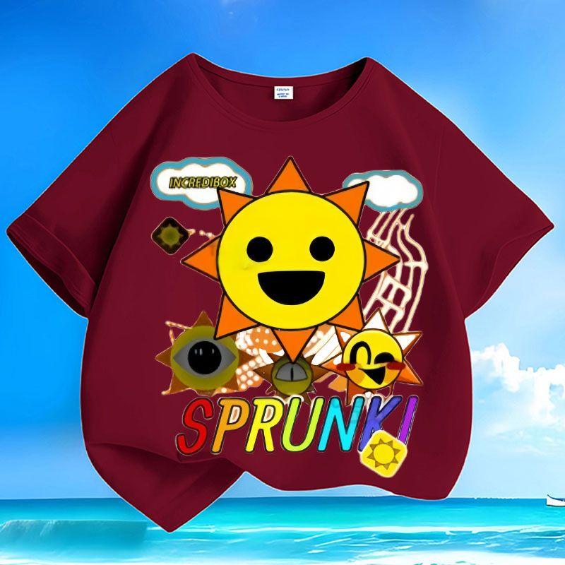 

Girls Loose Rhythm Box Top for Summer Children s Casual Short-sleeved Pure Cotton T-shirt 160