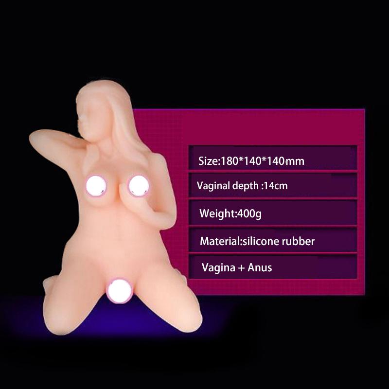 Handmade Simulation Full Body Soft Realistic Vagina+anus Sex Doll Airplane Cup Male Masturbator Adult Toy for Men
