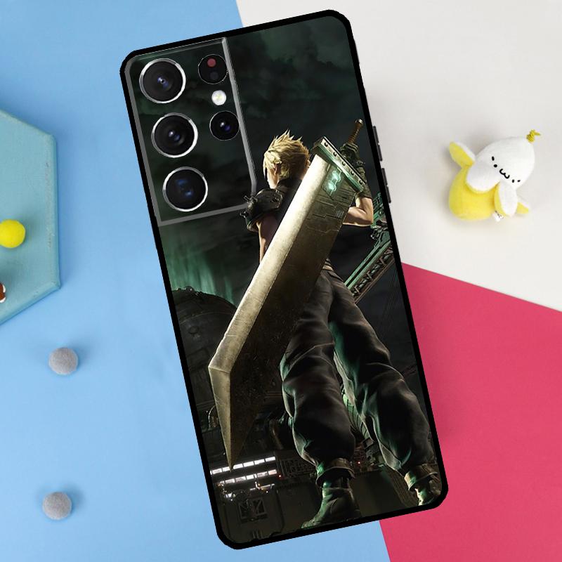 Final Fantasy VII Back Case For Samsung Galaxy S25 S24 S21 S22 S23 Ultra S9 S10 Plus S20 FE S25 FE Soft Cover