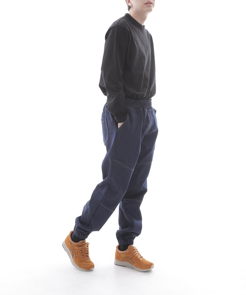 Seinteukeulu Semi-Slim Fit Cut Denim Jogger Pants Cs-301J Indigo Denim Brs