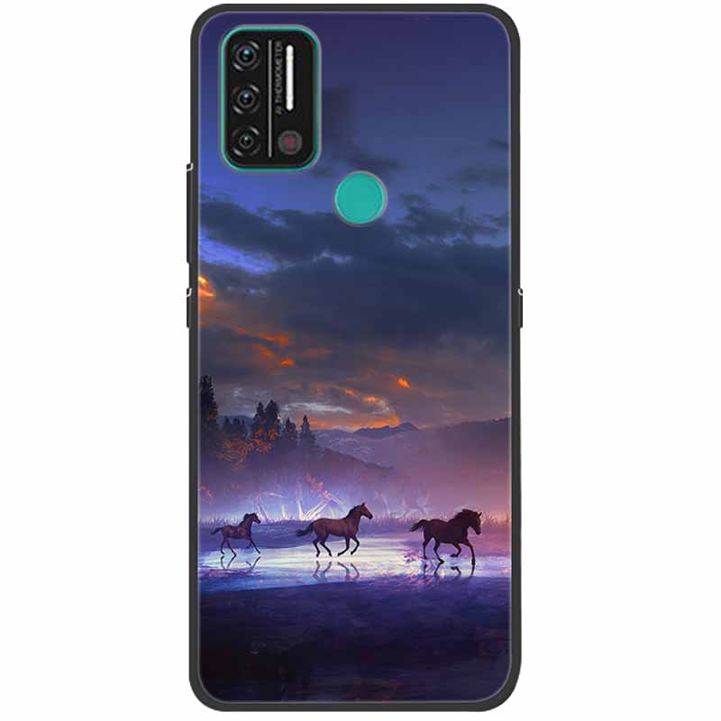 Weiche bedruckte Hülle für Umidigi A9 Pro Hülle Silikon Schutzhülle Schwarze Hüllen für Umidigi A7 Pro Niedliche Katze A9Pro A 9 A7Pro