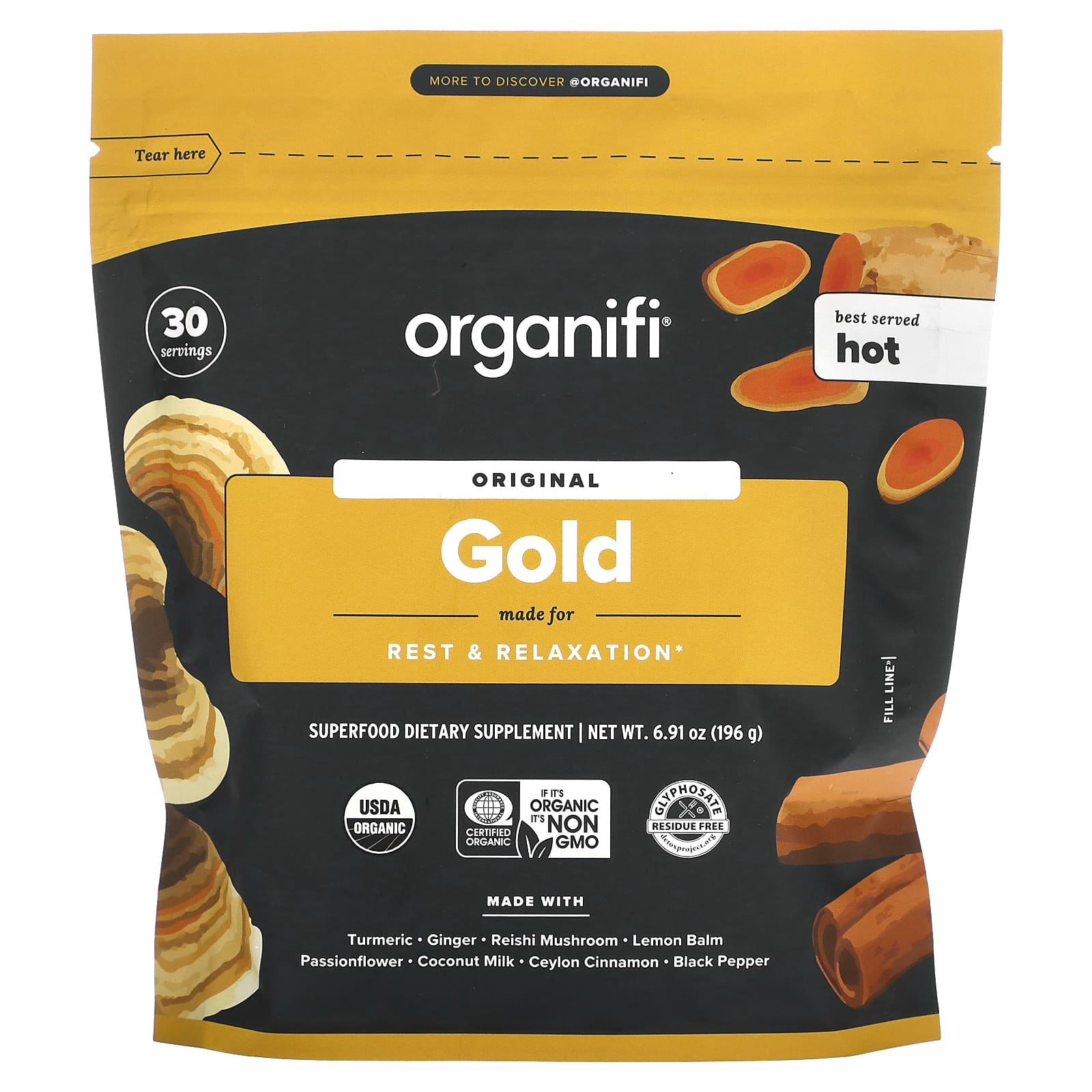 

Organifi, Original Gold, 6.98 oz (198 g)