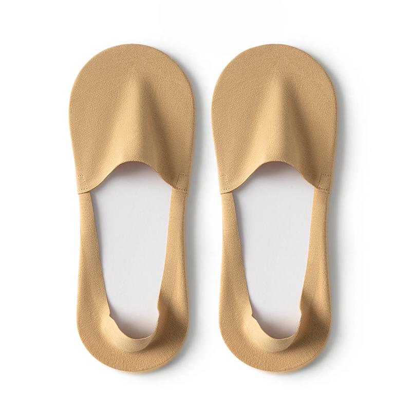 Herren Sommer Dünne Reine Baumwolle Antibakteriell Atmungsaktiv Silikon Anti-Rutsch Unsichtbare Bootssocken