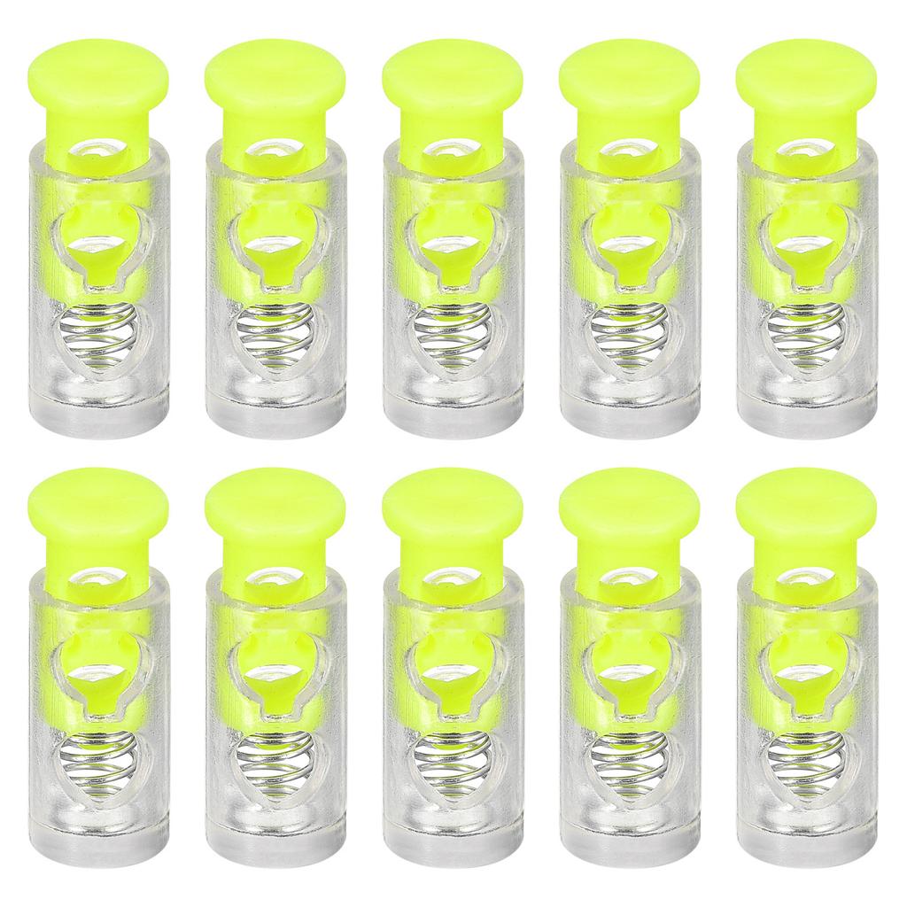 20pcs Plastic Spring Cord Lock Clamp Toggle Clip Stopper Toggle Clip Rope Clamp Buckle For Drawstring Bag Hat Clothes Shoelace