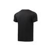 Li Ning Plain Logo Print Round Neck Short Sleeve T-Shirt Men Tops Black ATSR293-1